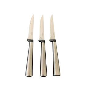 Lot Of 3 - GINSU Koden Series Stainless Steel Kitchen Steak Knives -